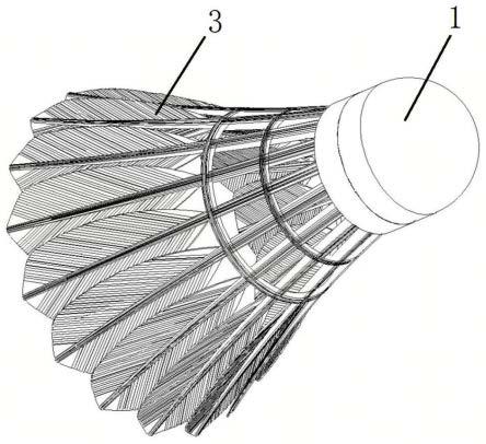 一种整体形人造羽毛球及其制作方法与流程