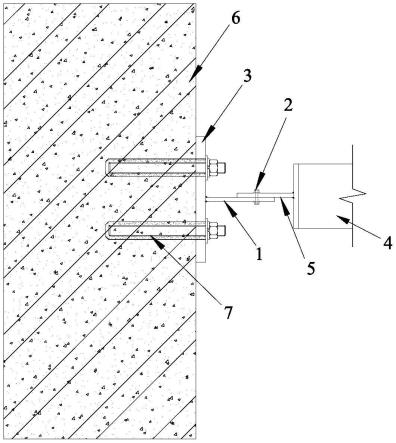 一种电梯井架与建筑物的连接结构的制作方法