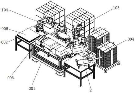 一种装箱机器人开箱-套袋-装箱-封箱机构的制作方法