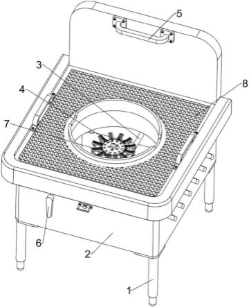 一种可提高燃气燃烧效率的燃气大锅灶的制作方法