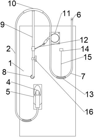 防折弯的加油机胶管悬挂系统的制作方法