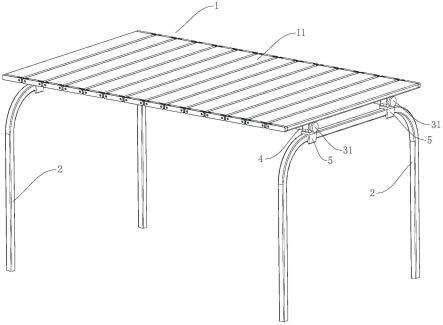 桌板结构，包括该桌板结构的桌子及手推车的制作方法