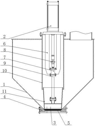 一种真空精炼炉料仓用柱塞下料阀的制作方法
