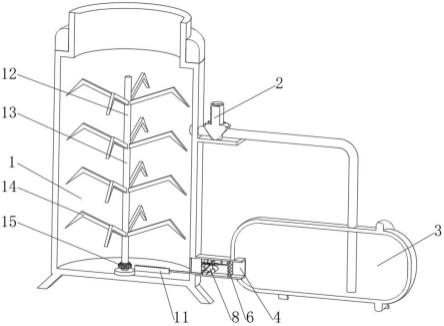 一种染缸使用的方便送料的水循环装置的制作方法