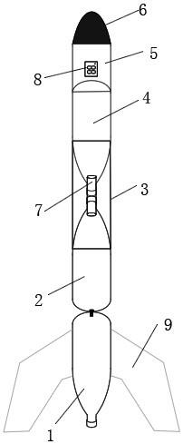 一种具有测高功能的可分离与可回收二级水火箭装置的制作方法