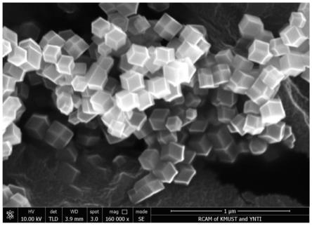 一种硫化锌钴双金属有机框架材料及其制备方法和在电化学检测葡萄糖中的应用