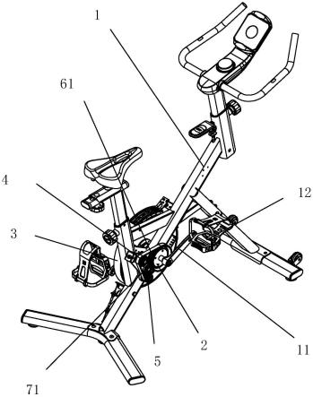 一种用于健身器械的惯性轮与驱动轮之间的皮带传动机构的制作方法