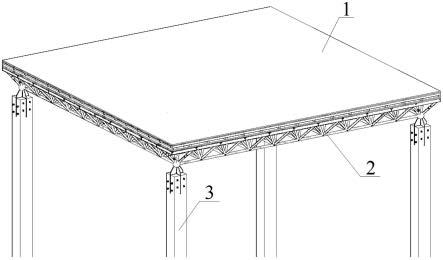 大跨度耗能工程竹木钢网架组合结构的制作方法