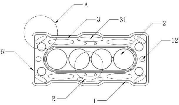 一种高效散热的分体式发动机汽缸垫的制作方法