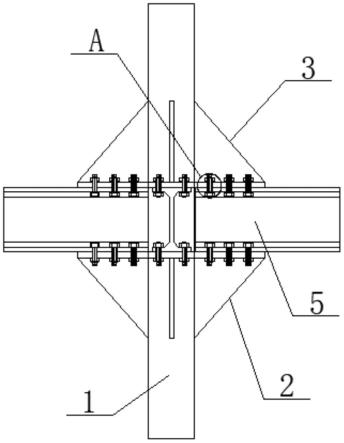 用于钢结构工程的防松动节点支架的制作方法