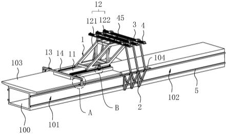 一种新型钢混叠合梁桥面悬臂现浇支架体系的制作方法