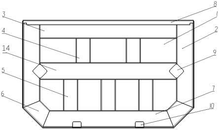 一种宽体自卸车货箱后板结构的制作方法