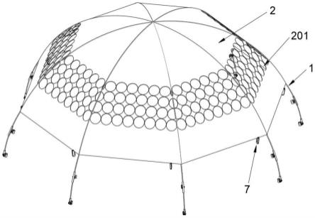 一种新型蹦床太阳伞的制作方法
