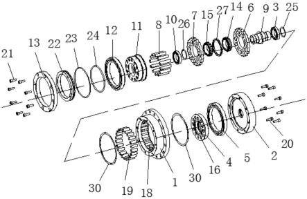 一种带新型圆柱滚子轴承的减速机的制作方法