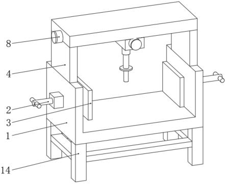 一种带锁紧结构的铝质桌椅架焊接装置的制作方法