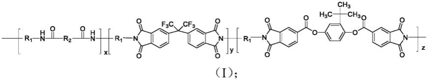 一种聚酯酰亚胺共聚物及其制备方法和应用