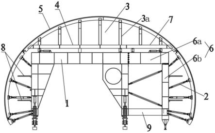 一种隧道加宽段副门架式衬砌台车的制作方法