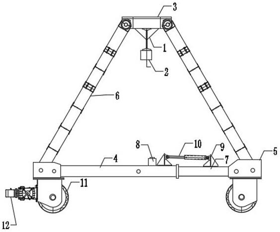 一种液压伸缩可调式实心橡胶轮行车的制作方法