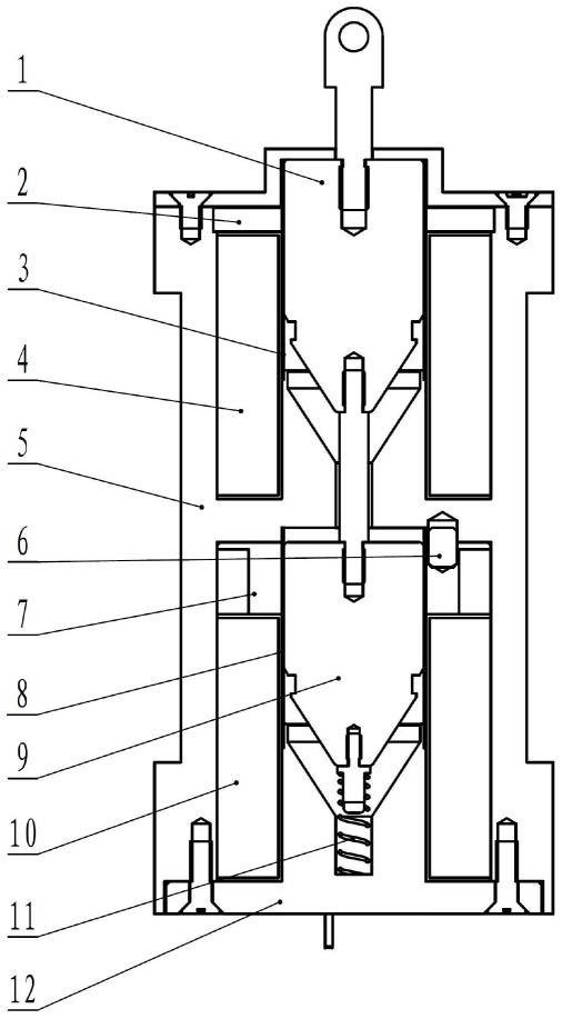 一种双衔铁、双线圈结构电磁锁控装置及控制电路的制作方法