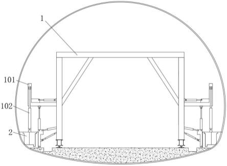 一种隧道水沟电缆槽模板脱模装置的制作方法