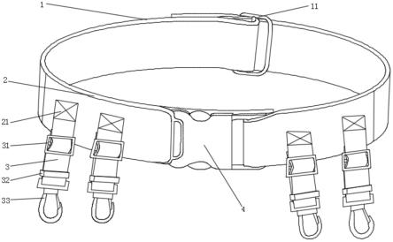 一种挂引流袋的舒适可调节腰带的制作方法