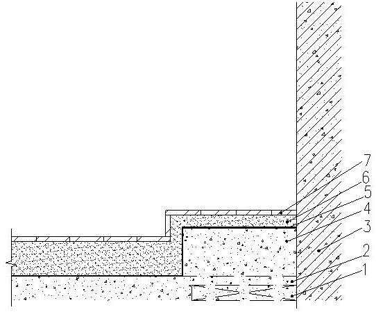 一种用于厨房采暖管束集中布置区的防水结构的制作方法