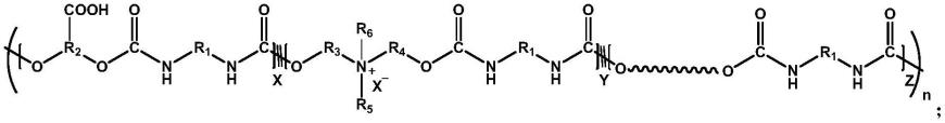 一种分子结构中同时含有羧酸阴离子基团和季铵阳离子基团的亲水性聚氨酯及其水凝胶