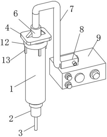 风机自动打胶机用点胶针筒的制作方法