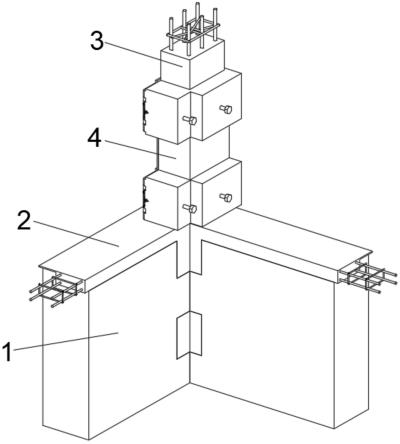 一种转角构造柱加固结构的制作方法