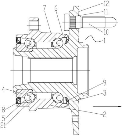 一种新型带导水槽的轮毂轴承单元的制作方法