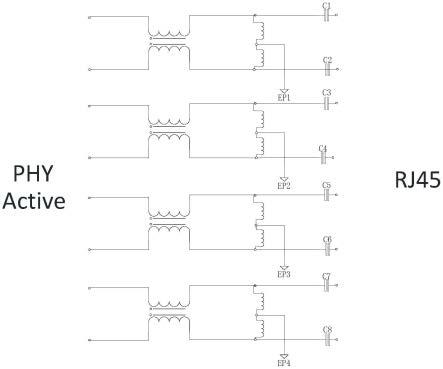 一种替代以太网变压器的电容耦合电路的制作方法
