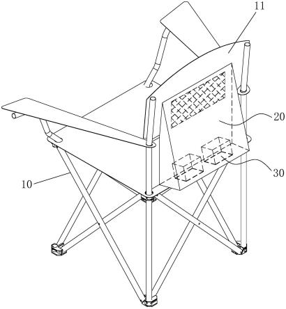 一种折叠椅散热结构及折叠椅的制作方法