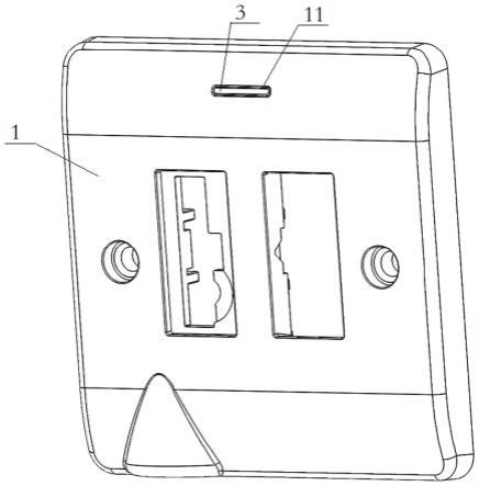一种开关插座面板指示灯固定结构的制作方法