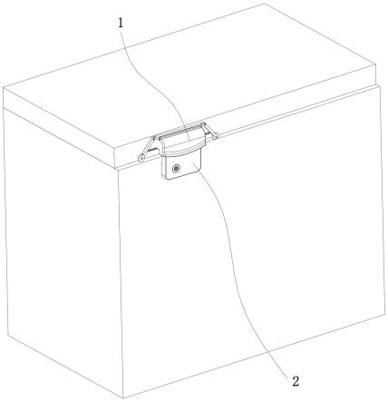 一种冷柜锁组件结构的制作方法