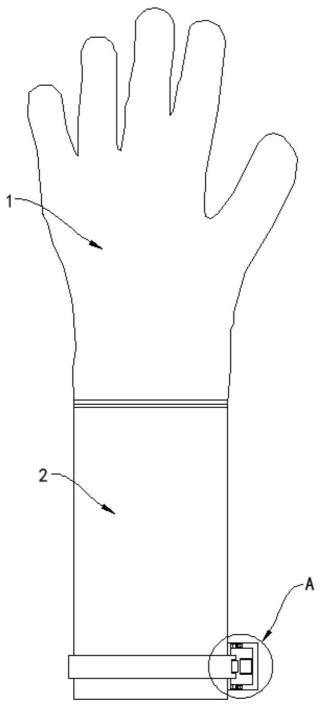 一种腕部加长防烫手套的制作方法