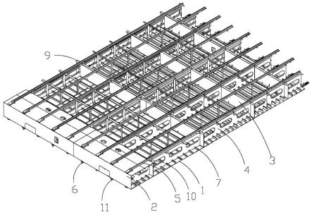 集装箱船横舱壁结构及安装胎架的制作方法