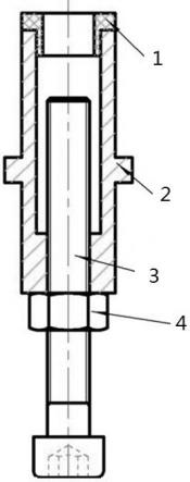 沉头螺栓防角度面刮痕的标印工装的制作方法