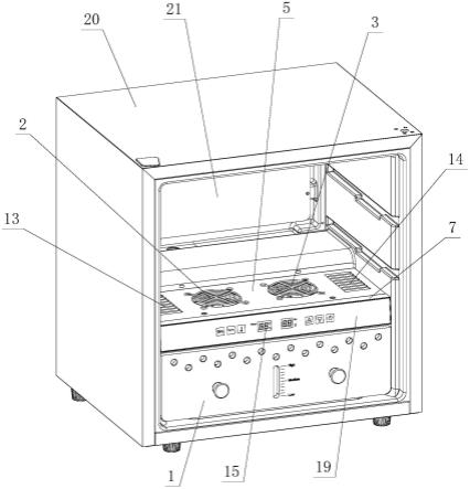一种带加热加湿和温湿度显示的模块及其储存柜的制作方法