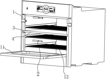 一种带两个独立控温室的烤箱的制作方法
