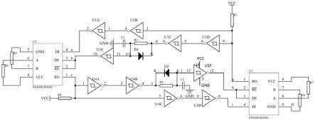 一种半双工通讯的信号方向自动判断电路的制作方法