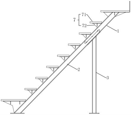 一种主梁可拆装的单梁楼梯的制作方法