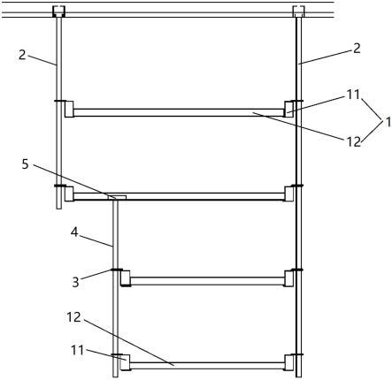 用于多层无侧板U钢梯架的吊杆转接头的制作方法