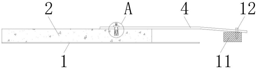 基础底板防水卷材接头可周转临时保护盖板的制作方法