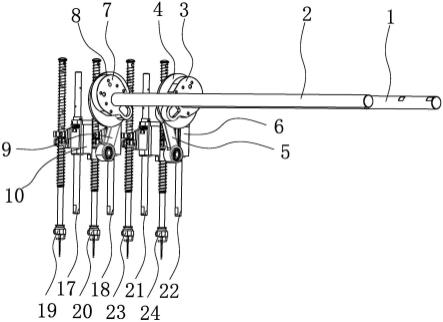 一种绣花机的低振动针杆驱动机构的制作方法