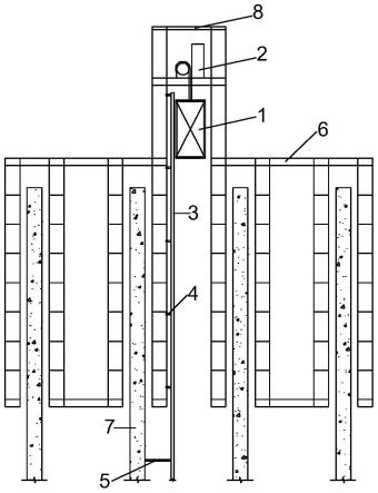 一种钢平台上集成跃层电梯及安装方法与流程