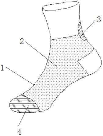 一种耐磨型抗菌防臭消臭袜子的制作方法