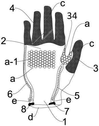 一种带拉链的手套的制作方法