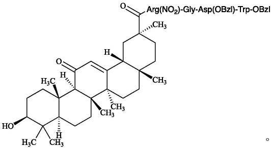 18β-甘草次酸-RGDW,其合成,抗癌转移活性和应用