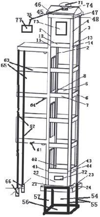 加装电梯装配式钢结构井道系统及其产品的制作方法