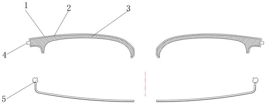 一款旋转式弹力眼镜铰链组件的制作方法
